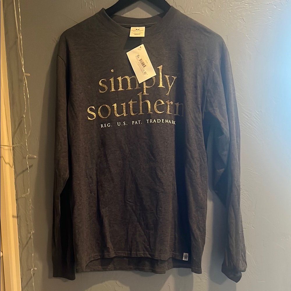 Simply Southern Gray Long Sleeve Tee